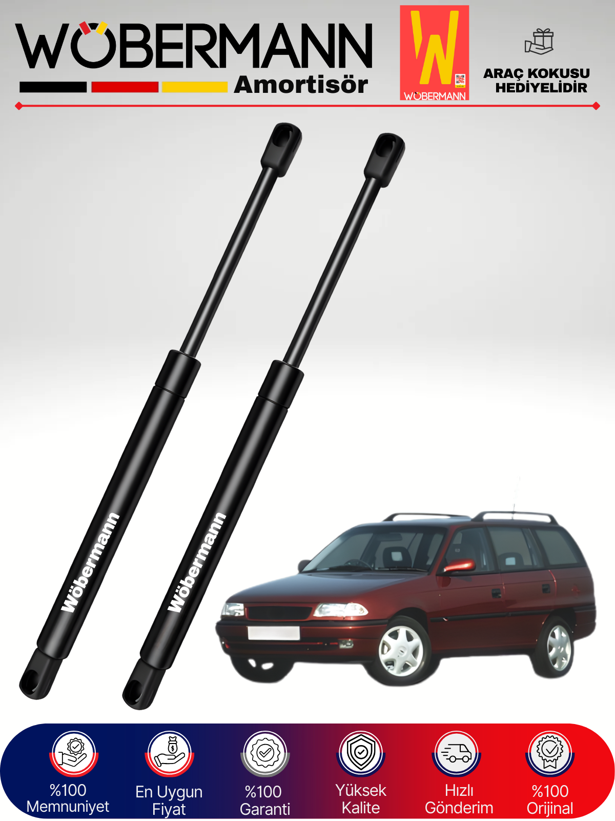 Wöbermann Opel Astra F Classic SW Bagaj Amortisörü Takım Sağ-Sol 1991-1998