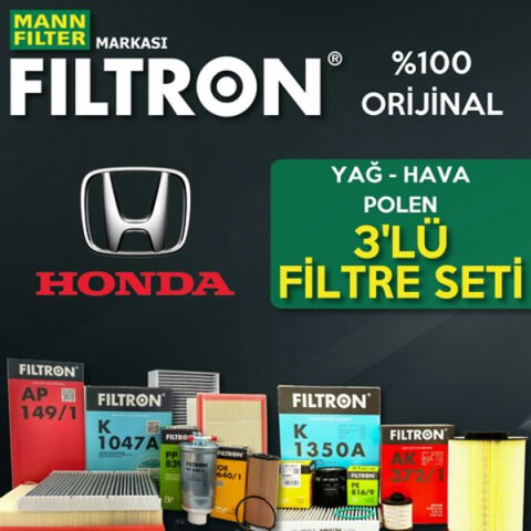 Filtron Honda CR-V 2.0 R20 Filtre Bakım Seti 2007-2013 3NP