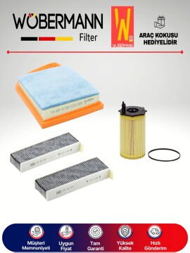 Wöbermann Citroen C4 Picasso 1.6 Hdi KARBONLU Filtre Bakım Seti 2010-2015 3KP
