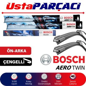 Bosch Mitsubishi ASX 2010-2017 Aerotwin-Rear Ön Arka Silecek Takımı H250