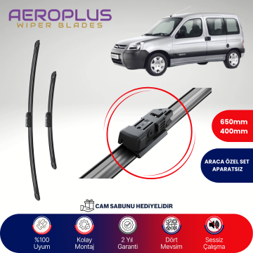 Aeroplus Citroen Berlingo 2008-2018 Muz Silecek Takımı