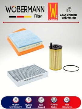 Wöbermann Citroen C5 1.6 Hdi Filtre Bakım Seti 2010-2018 3KP