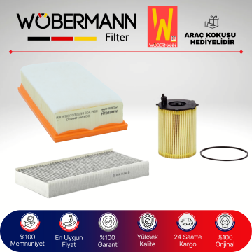 Wöbermann Citroen C5 1.6 Hdi Filtre Bakım Seti 2005-2010 3KP
