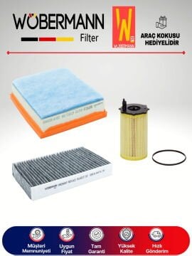 Wöbermann Citroen DS3 1.6 Dizel Filtre Bakım Seti 2014-2021 3KP