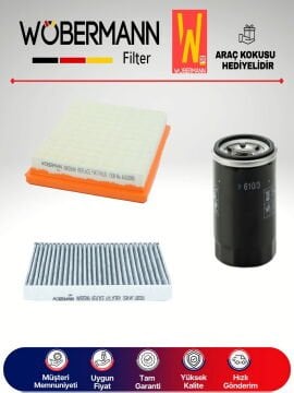 Wöbermann Fiat Albea 1.2 Benzin Filtre Bakım Seti 2002-2007 3KP