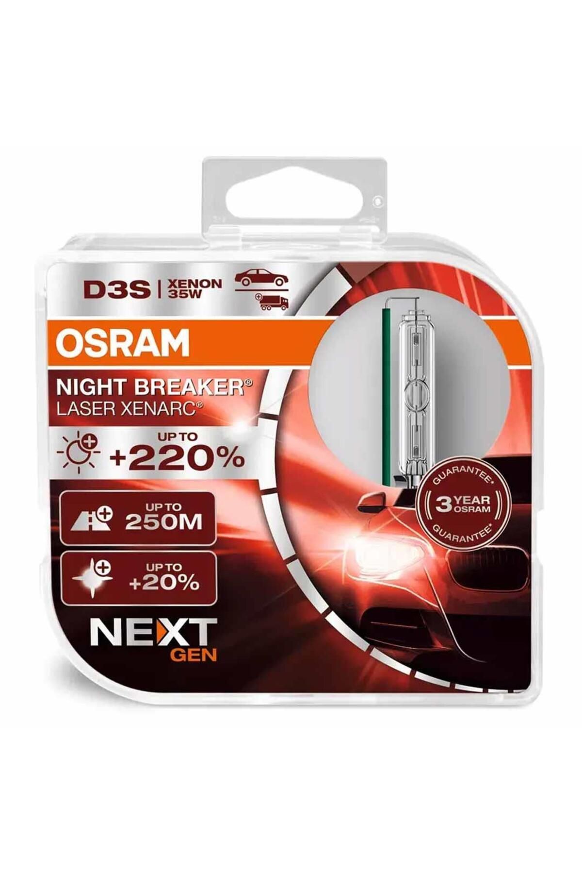 Osram Far Ampulü Xenon D3s 12v 35w Night Breaker 66340xn2-2hb