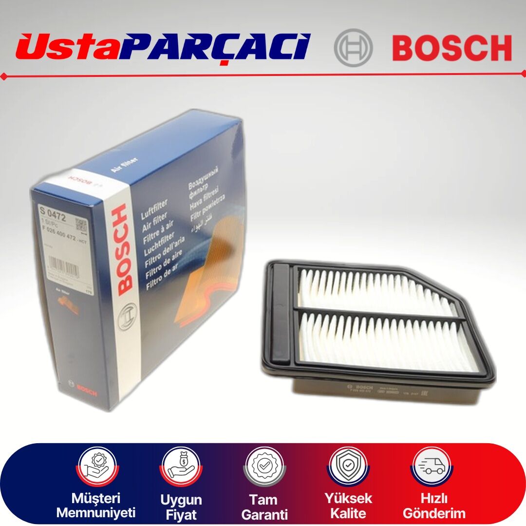 Bosch Hava Filtresi F026400472 S0472 17220RNAY00