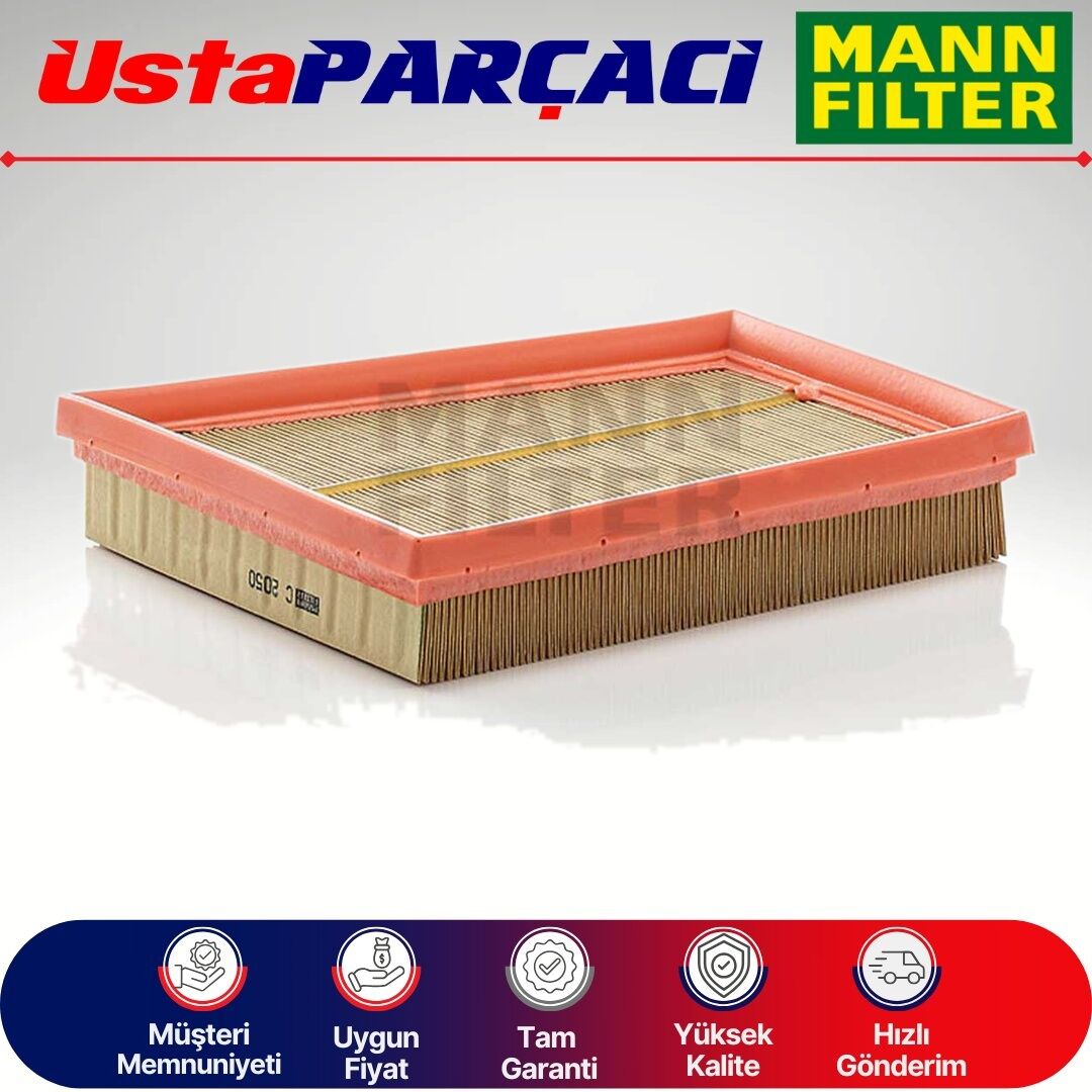 Mann-Filter Ford Fusion 1.6 Tdci Hava Filtresi 2005-2011 C2050 5S619601AA