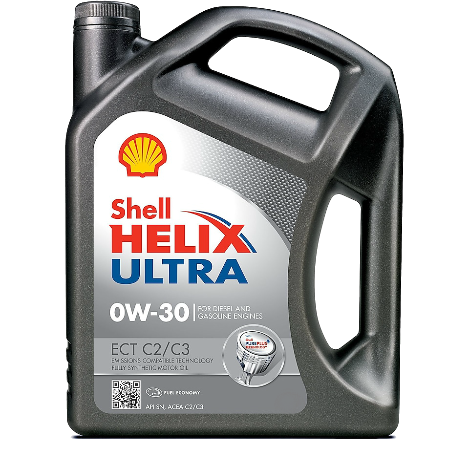 Shell Helix Ultra ECT C2-C3 0W-30 Tam Sentetik Motor Yağı 5 L