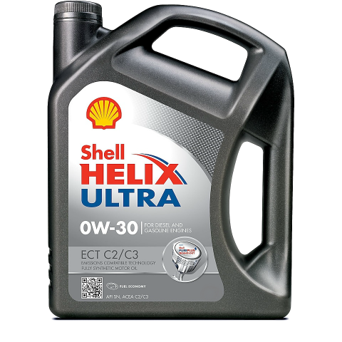 Shell Helix Ultra ECT C2-C3 0W-30 Tam Sentetik Motor Yağı 5 L