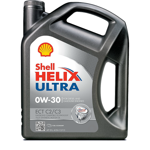 Shell Helix Ultra ECT C2-C3 0W-30 Tam Sentetik Motor Yağı 5 L