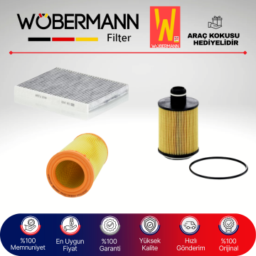Wöbermann Fiat Bravo 1.6 Multijet Filtre Bakım Seti 2008-2014 3KP