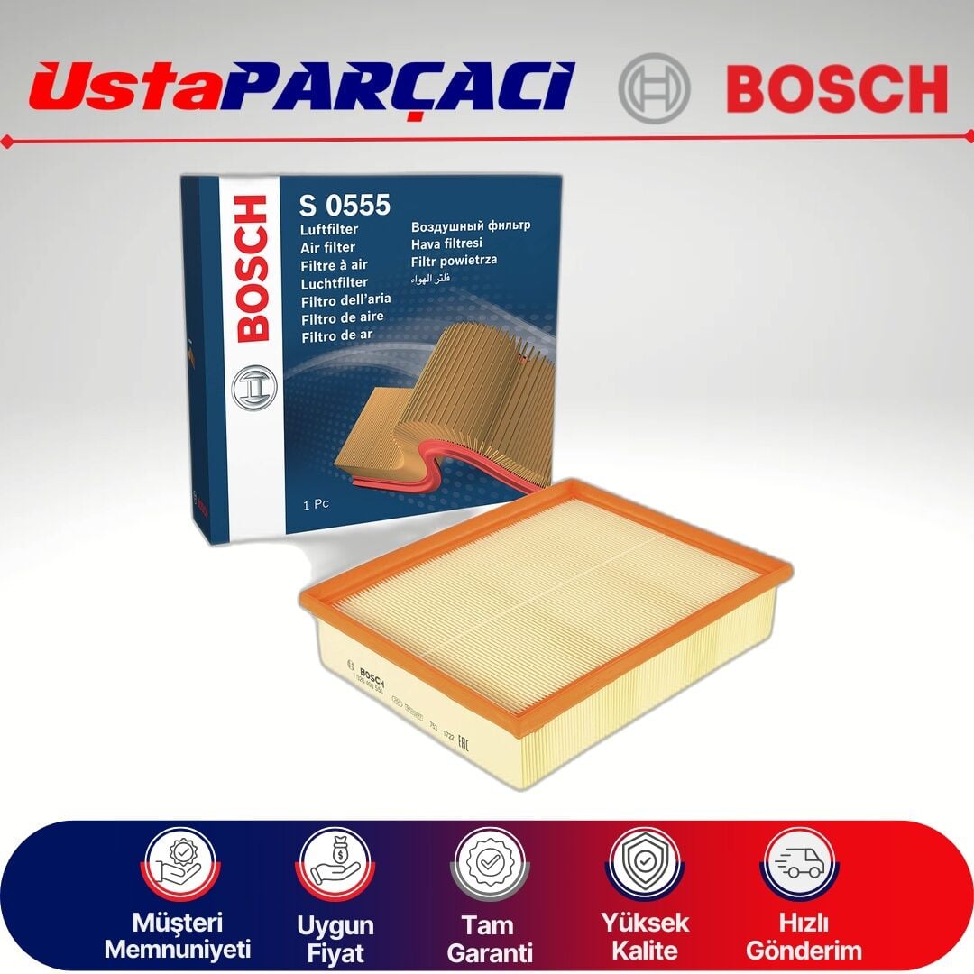 Bosch Audi 1.6 Tdi Hava Filtresi F026400555 S0555 6C0129620