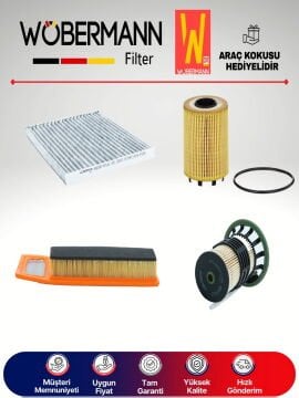 Wöbermann Fiat Doblo 1.3 E5 Dizel Filtre Bakım Seti 2016-2020 4KP