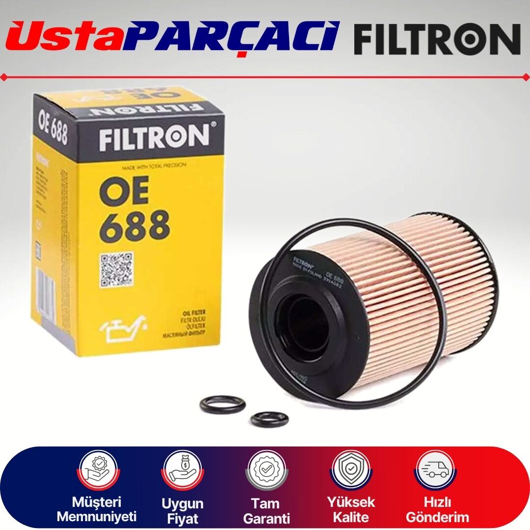 Filtron VW Transporter T5 2.0 Tdi Yağ Filtresi 2010-2014 OE688 03L115562