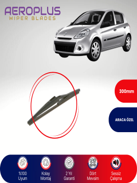 Aeroplus Renault Clio 3 2005-2015 Arka Silecek