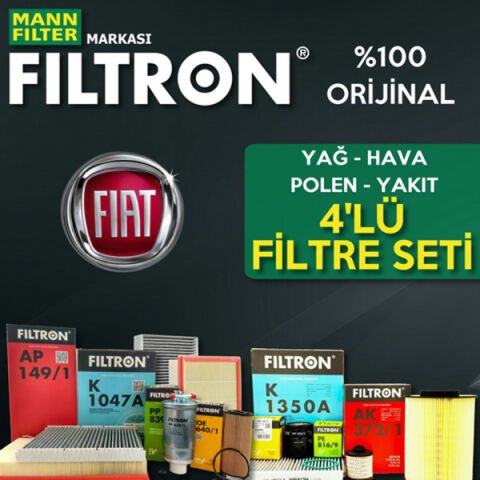 Filtron Fiat Albea 1.4 Benzin Filtre Bakım Seti 2005-2011 4NP
