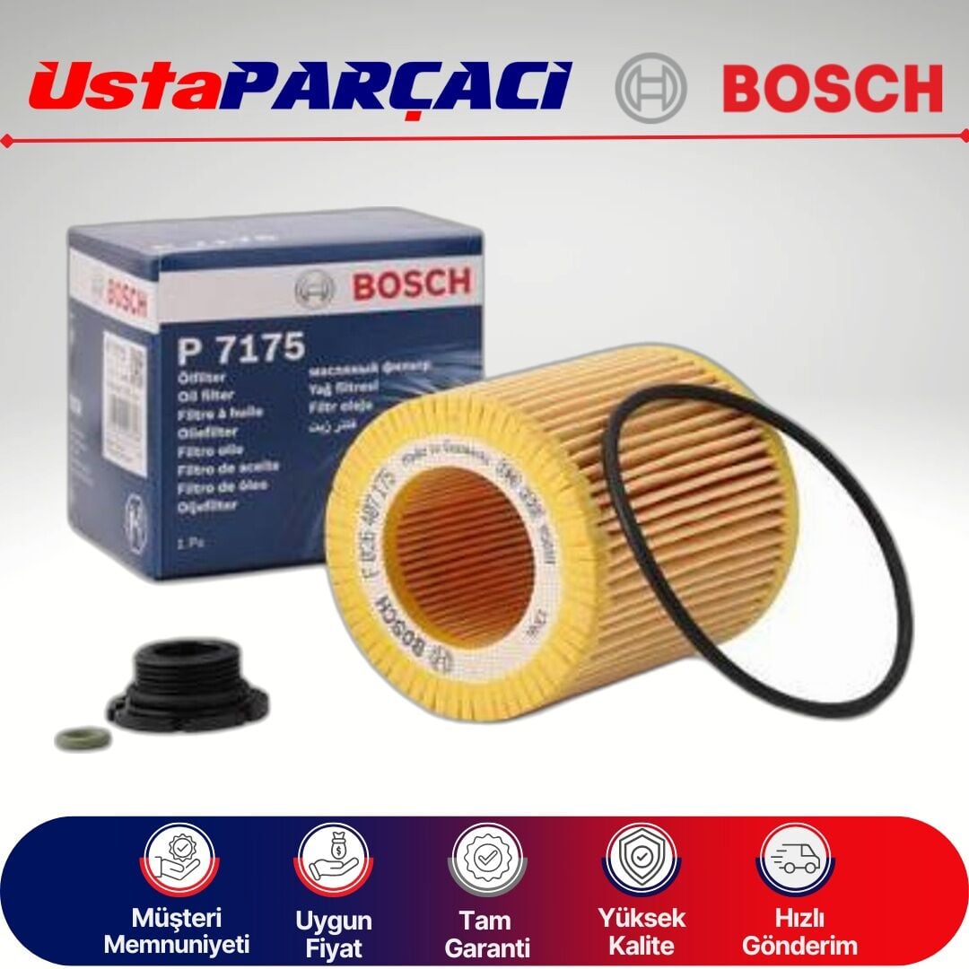 Bosch Bmw Z Serisi E89 20İ Benzinli Yağ Filtresi 2012-2016 F026407175 P7175 11427640862