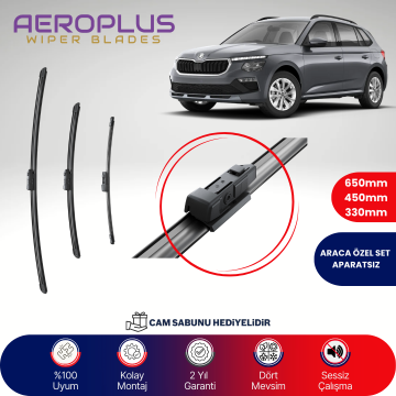 Aeroplus Skoda Kamiq 2019-2024 Ön Arka Muz Silecek Takımı
