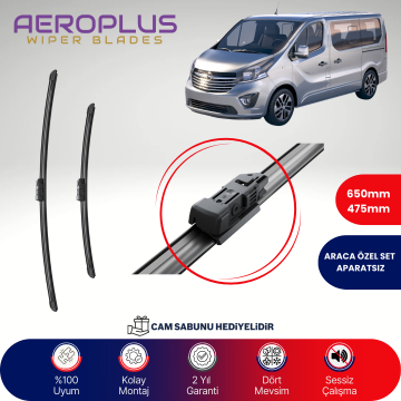 Aeroplus Opel Vivaro B 2014-2016 Muz Silecek Takımı