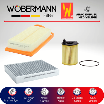 Wöbermann Ford Fusion 1.4 Tdci Filtre Bakım Seti 2003-2013 3KP