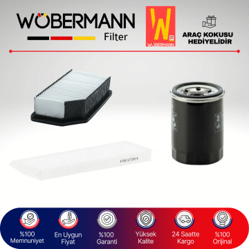 Wöbermann Hyundai i20 1.2 Benzin Filtre Bakım Seti 2009-2013 3KP