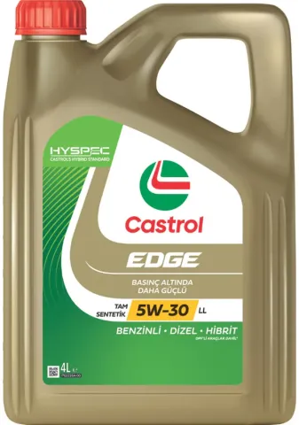 Castrol Edge 5W-30 LL Tam Sentetik DPF Motor Yağı 4 L