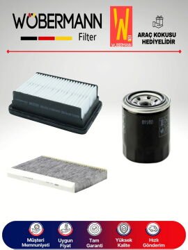 Wöbermann Hyundai i30 1.6 Benzin Filtre Bakım Seti 2008-2011 3KP