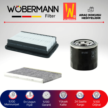 Wöbermann Hyundai i30 1.6 Benzin Filtre Bakım Seti 2008-2011 3KP