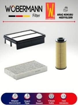 Wöbermann Kia Cerato 1.6 Crdi Filtre Bakım Seti 2005-2009 3KP