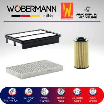 Wöbermann Kia Cerato 1.6 Crdi Filtre Bakım Seti 2005-2009 3KP