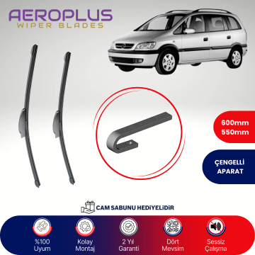 Aeroplus Opel Zafira A 1999-2005 Muz Silecek Takımı
