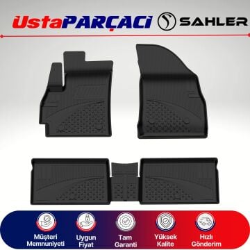 Sahler Chery Omoda 5 2022+ Uyumlu Araca Özel 4.5D Havuzlu Oto Paspas (5 Parça) Siyah