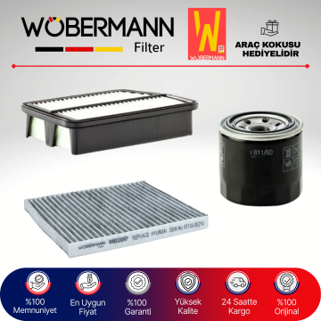 Wöbermann Kia Sportage 1.6 Gdi Filtre Bakım Seti 2010-2016 3KP
