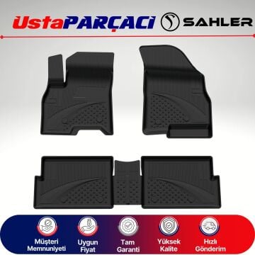 Sahler Chery Tiggo 7 Pro / Pro Max 2022-2025 Uyumlu Araca Özel 4.5D Havuzlu Oto Paspas (4 Parça) Siyah