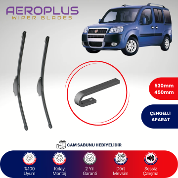 Aeroplus Fiat Doblo 223 2000-2016 Muz Silecek Takımı