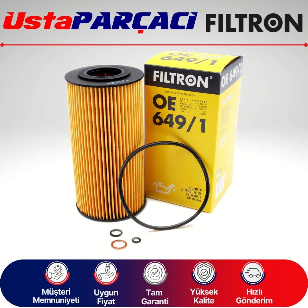 Filtron Yağ Filtresi OE649/1 5650307