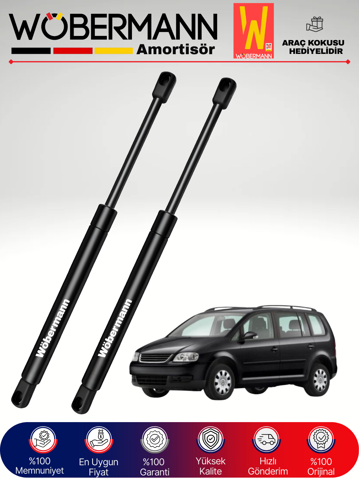 Wöbermann VW Touran Bagaj Amortisörü Takım Sağ-Sol 2003-2011