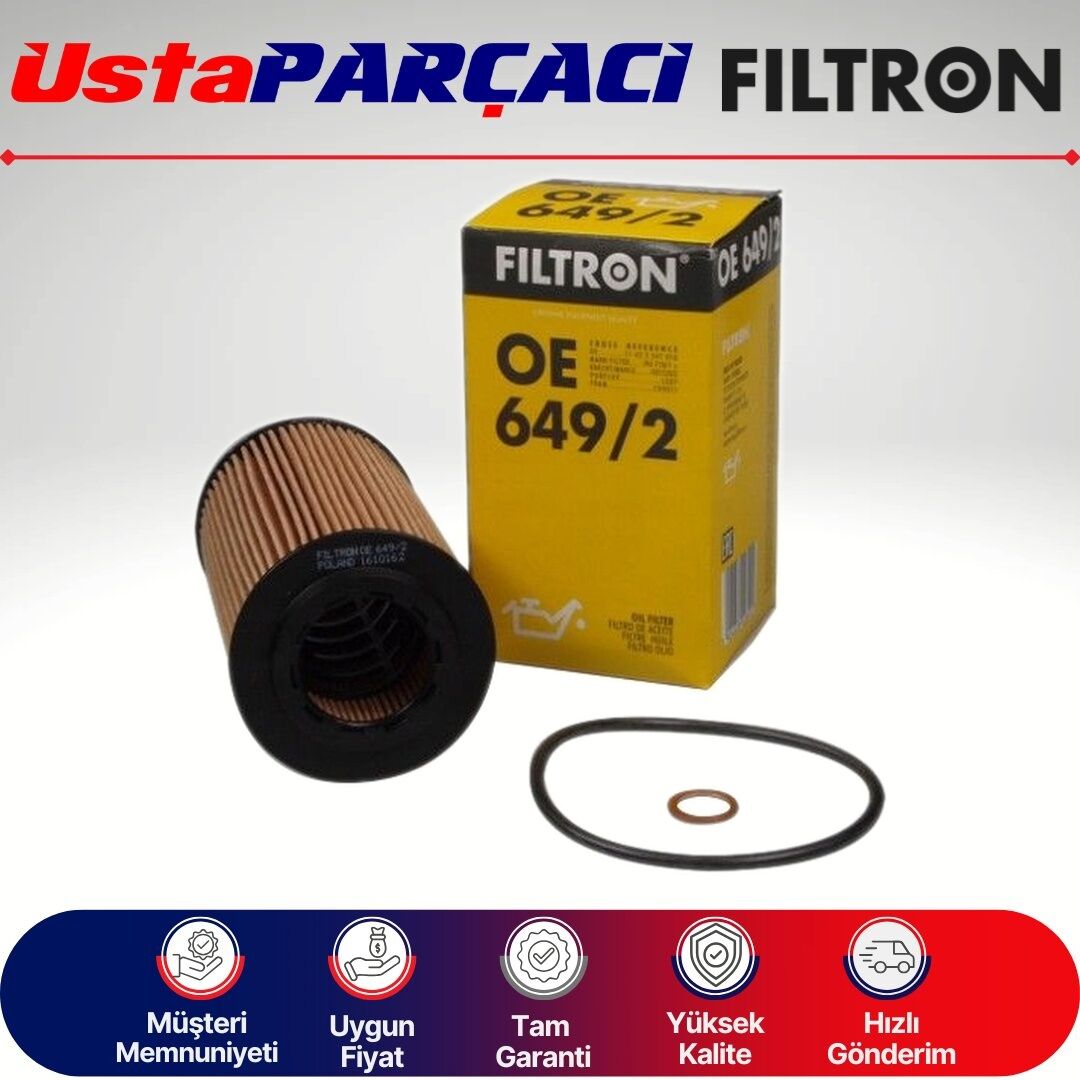 Filtron Yağ Filtresi OE649/2 11422247018