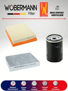 Wöbermann Opel Astra G 1.4 Twinport Filtre Bakım Seti 2004-2009 3KP