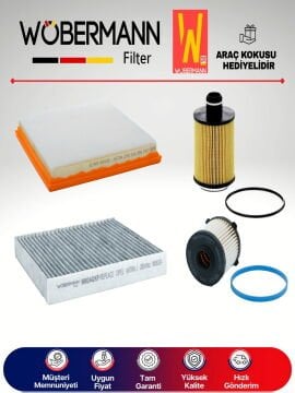Wöbermann Opel Astra J 1.3 Cdti Filtre Bakım Seti 2009-2015 4KP