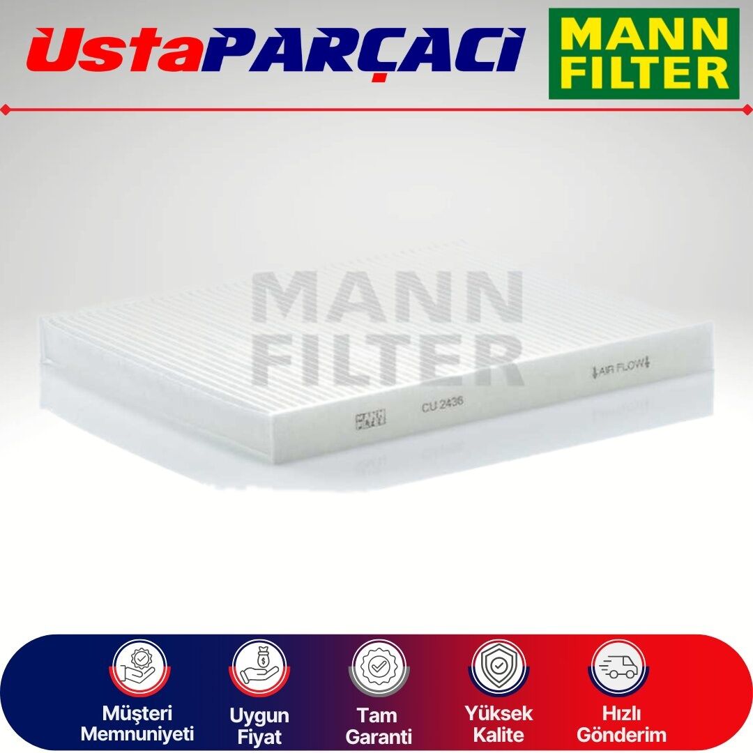 Mann-Filter Ford Ecosport Standart Polen Filtresi 2018-2022 CU2436 8V5118D543AA