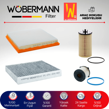 Wöbermann Opel Astra J 1.6 Cdti Filtre Bakım Seti 2013-2015 4KP