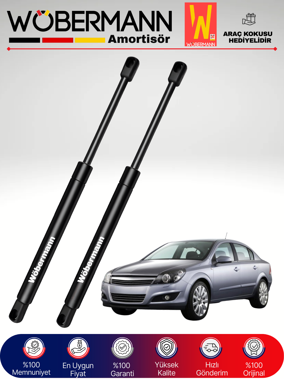Wöbermann Opel Astra H Sedan Bagaj Amortisörü Takım Sağ-Sol 2004-2009