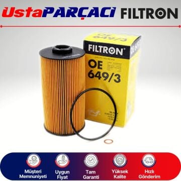Filtron BMW 7 Serisi E38 7.40i Benzinli Yağ Filtresi 1996-2001 OE649/3 11421745390