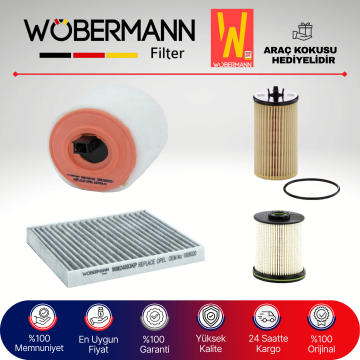 Wöbermann Opel Astra K 1.6 Cdti Filtre Bakım Seti 2015-2019 4KP