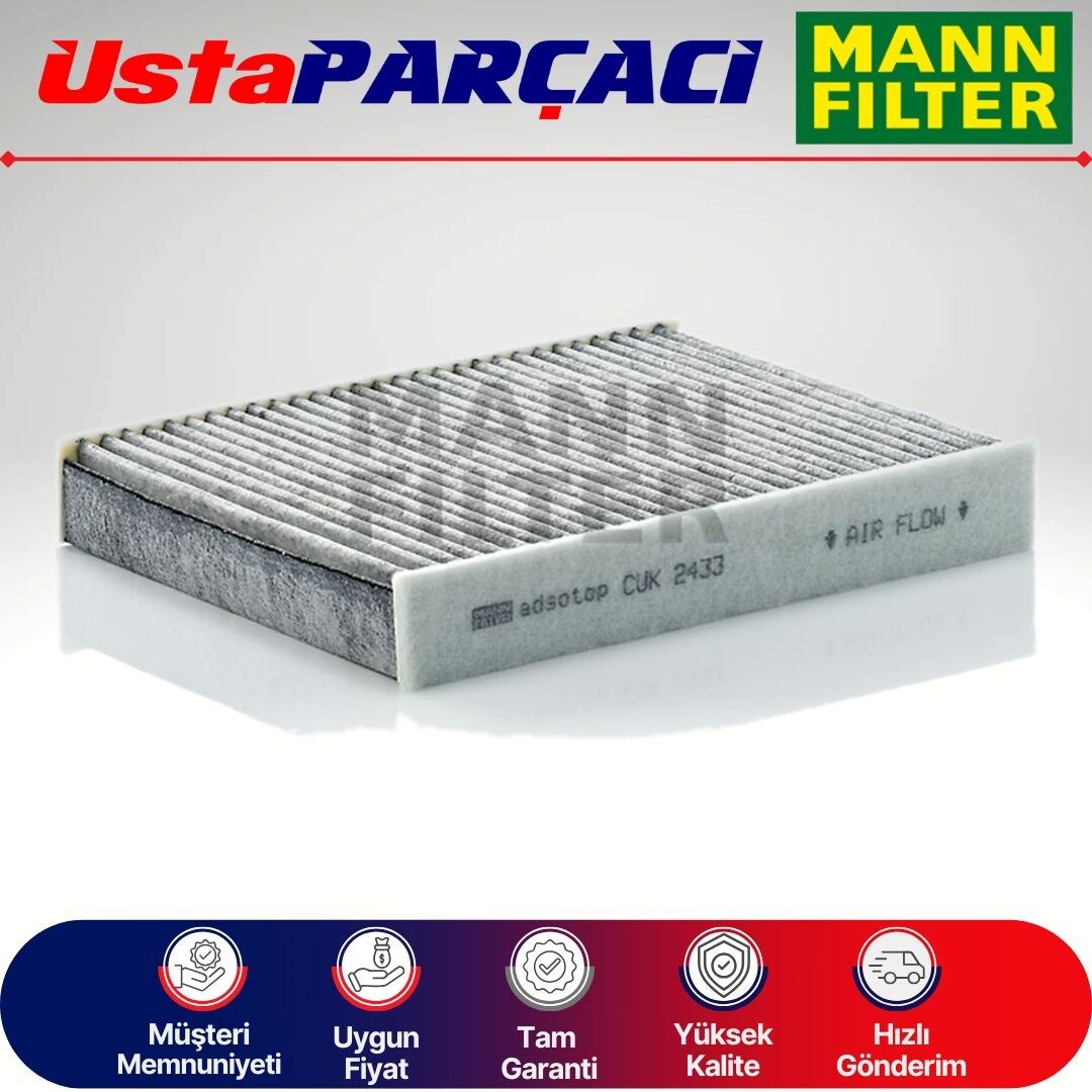 Mann-Filter Ford Fiesta Karbonlu Polen Filtresi 2002-2008 CUK2433 1204464
