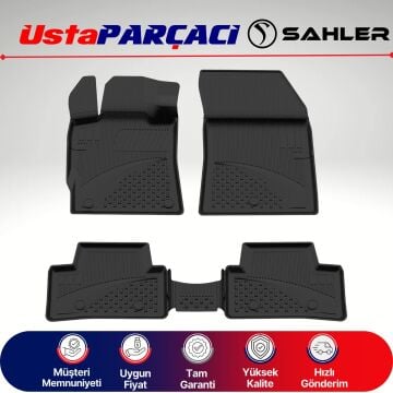 Sahler Sahler Opel Astra L 2022+ Uyumlu Araca Özel 4.5D Havuzlu Oto Paspas (5 Parça) Siyah