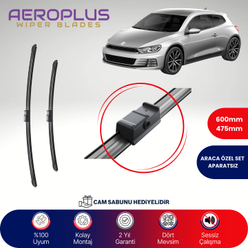 Aeroplus VW Scirocco 2008-2017 Muz Silecek Takımı