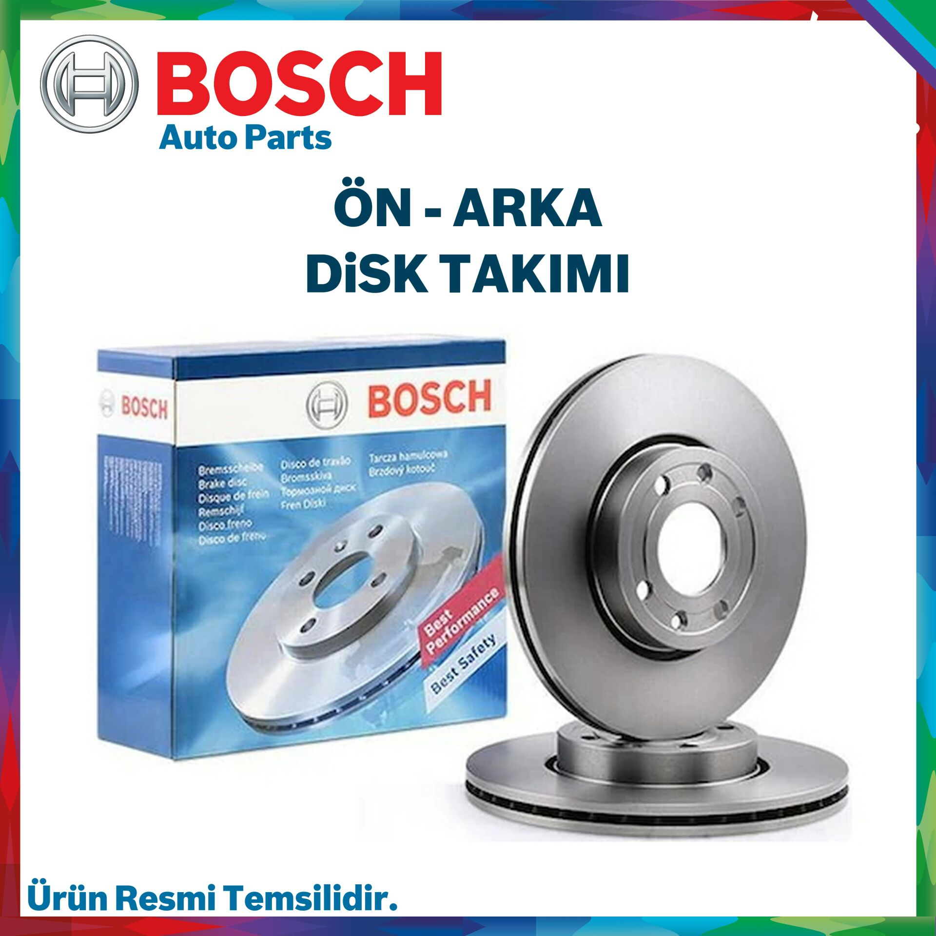 Vw Golf 1.2 Tsi 2012-2018 Bosch Ön Arka Disk Seti